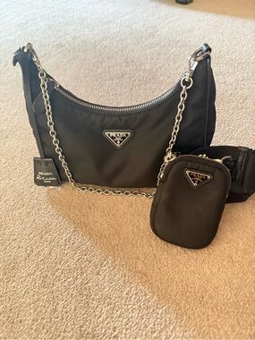 Prada Black Nylon Re-Edition